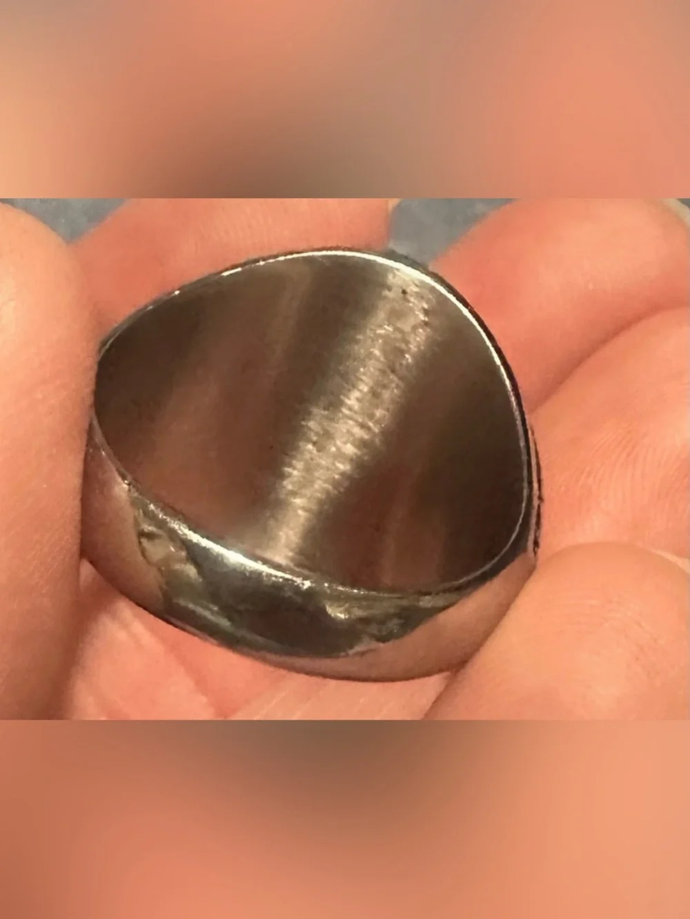 Sterling-Style Men's Ring with Tiger's Eye Stone - Brown